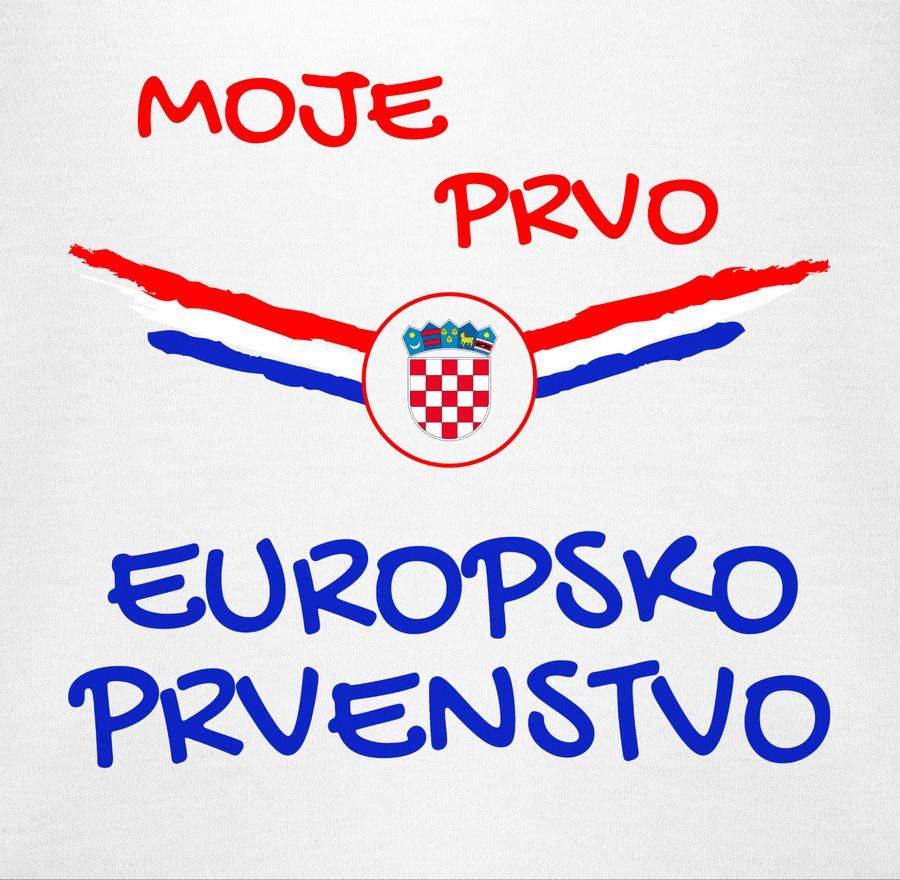 Shirtracer Meine Erste WM Kroatien Kroatisch: T-Shirt Turnbeutel Shirtracer