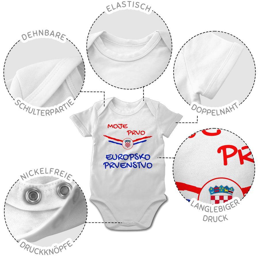 Shirtracer Meine Erste WM Kroatien Kroatisch: T-Shirt Turnbeutel Shirtracer