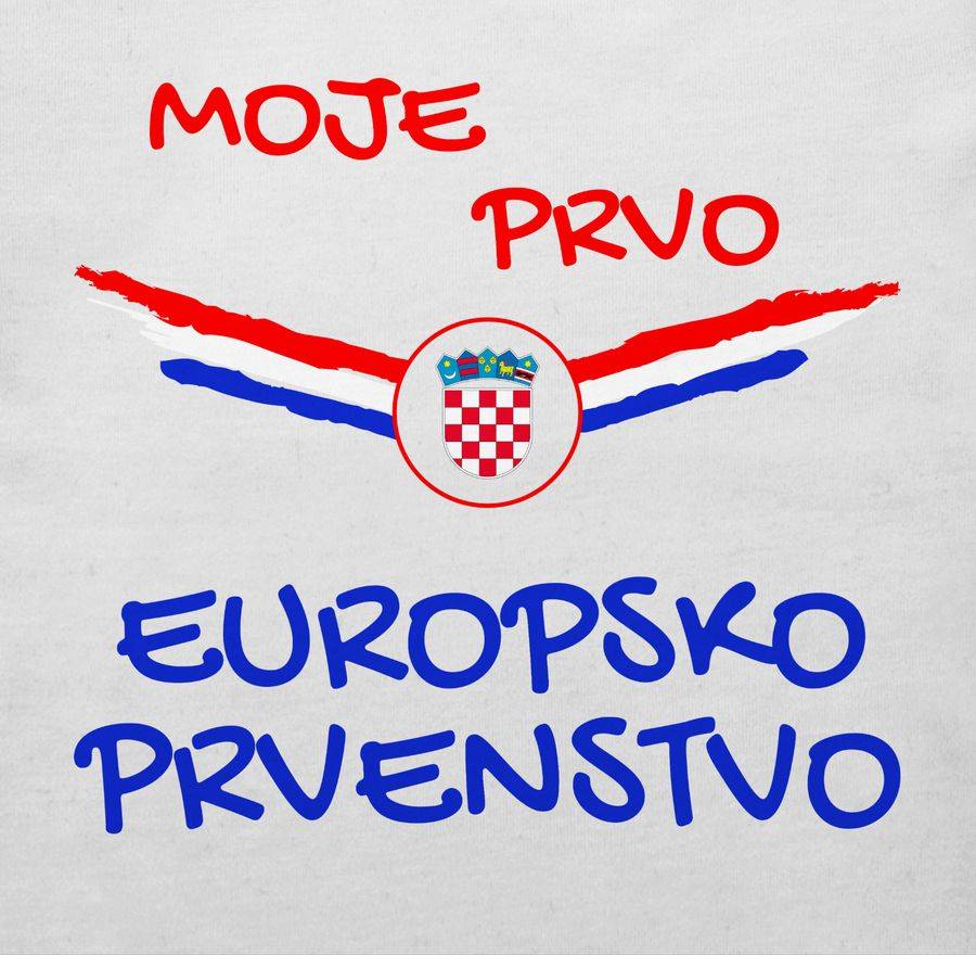 Shirtracer Meine Erste WM Kroatien Kroatisch: T-Shirt Turnbeutel Shirtracer