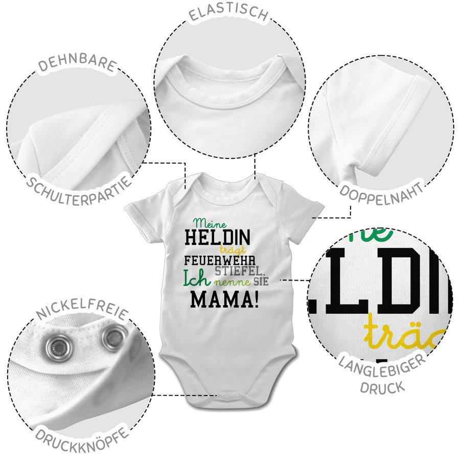 Shirtracer Meine Heldin Mama Feuerwehrfrau Shirts & Mehr Shirtracer