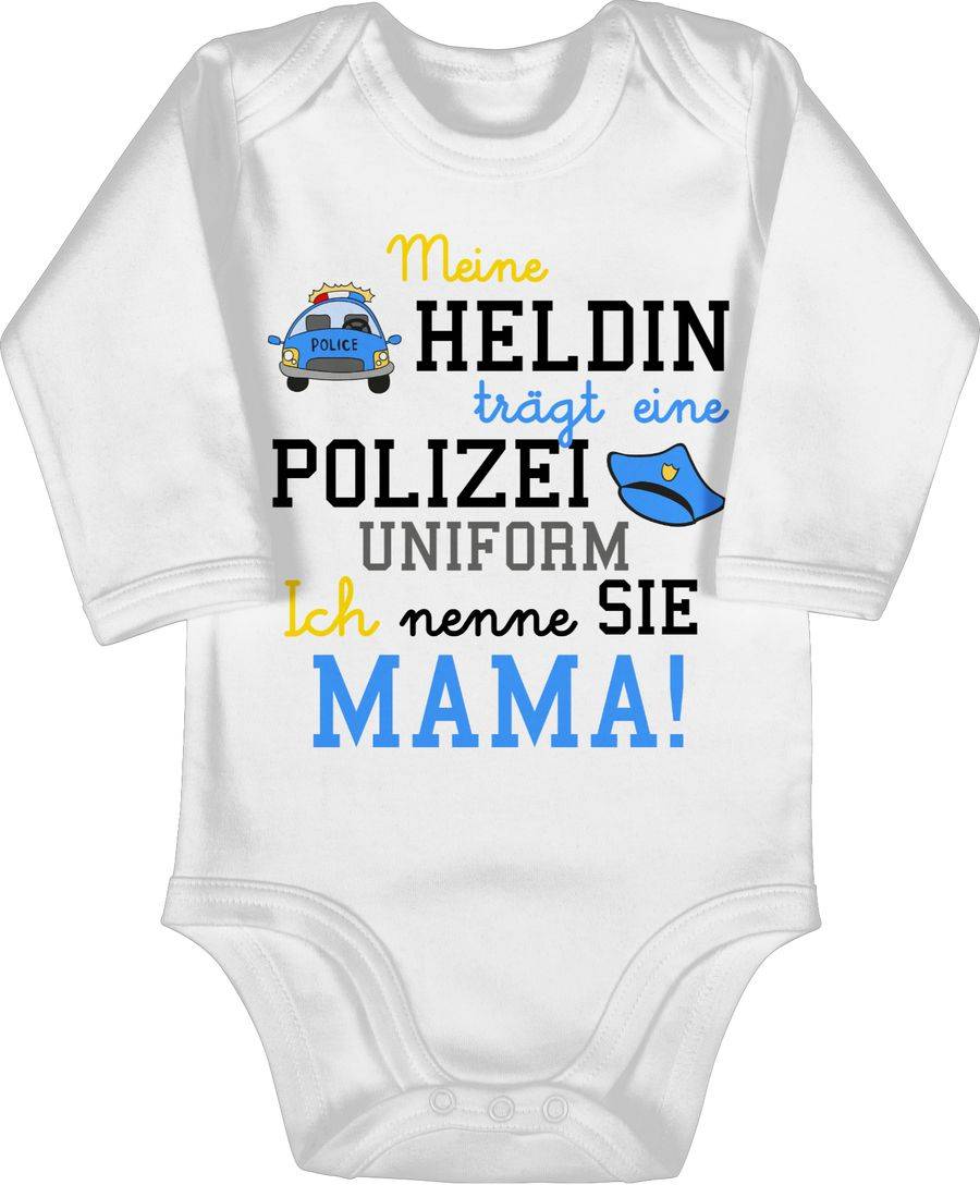 Shirtracer Meine Heldin trägt eine Polizei Uniform Mama: Tshirt Rucksack Shirtracer