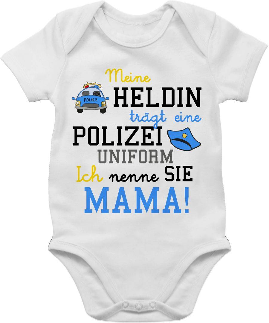 Shirtracer Meine Heldin trägt eine Polizei Uniform Mama: Tshirt Rucksack Shirtracer