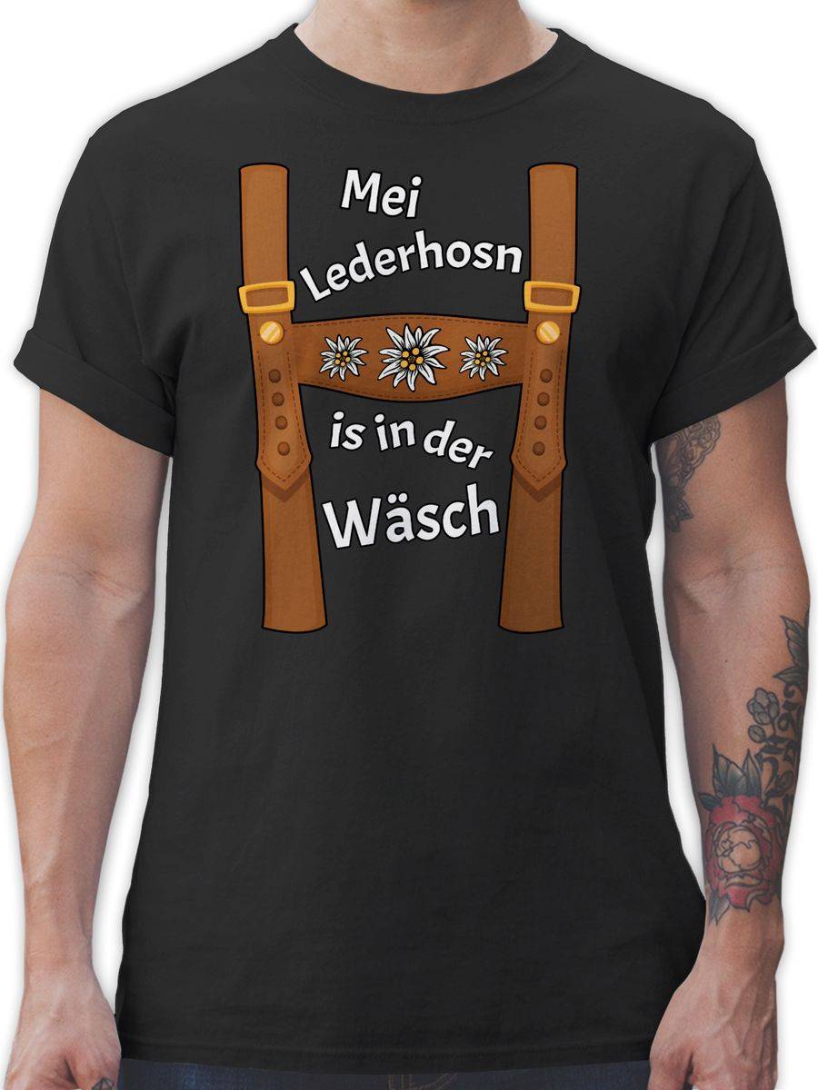 Shirtracer Meine Lederhose ist in der Wäsche - Mei Lederhosn is in da Wäsch: Tshirt Rucksac Shirtracer