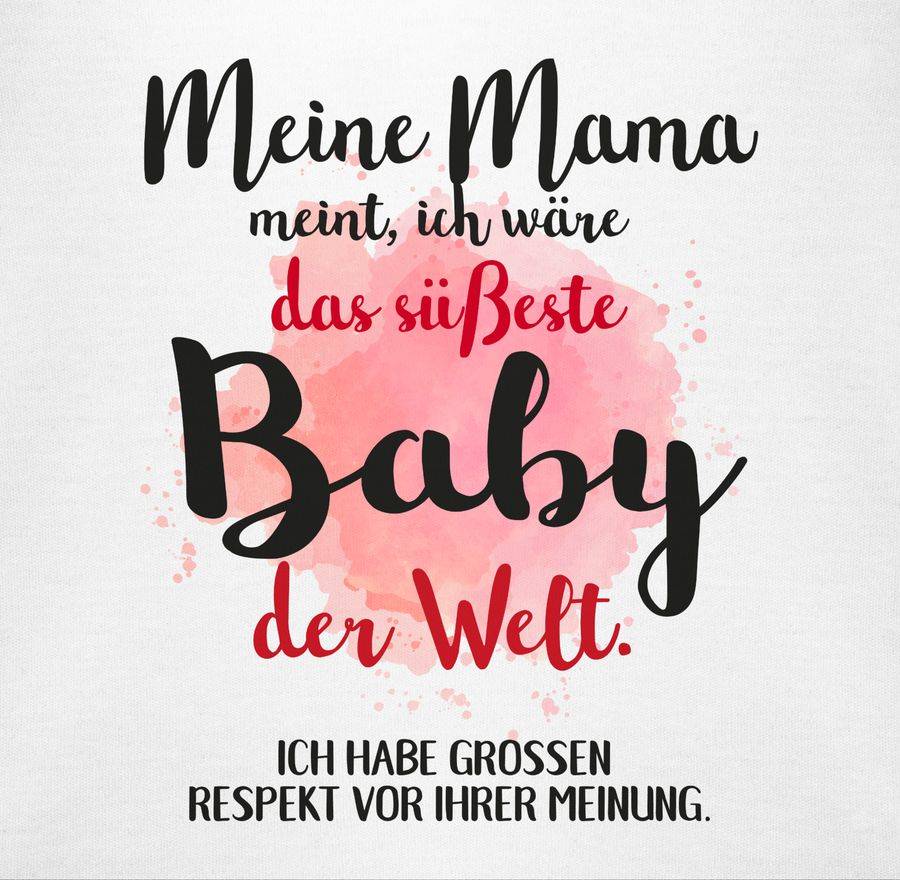 Shirtracer Meine Mama Meint, Ich Wäre Das Süßeste Baby Der Welt.: T-Shirt Gym Bag Shirtracer