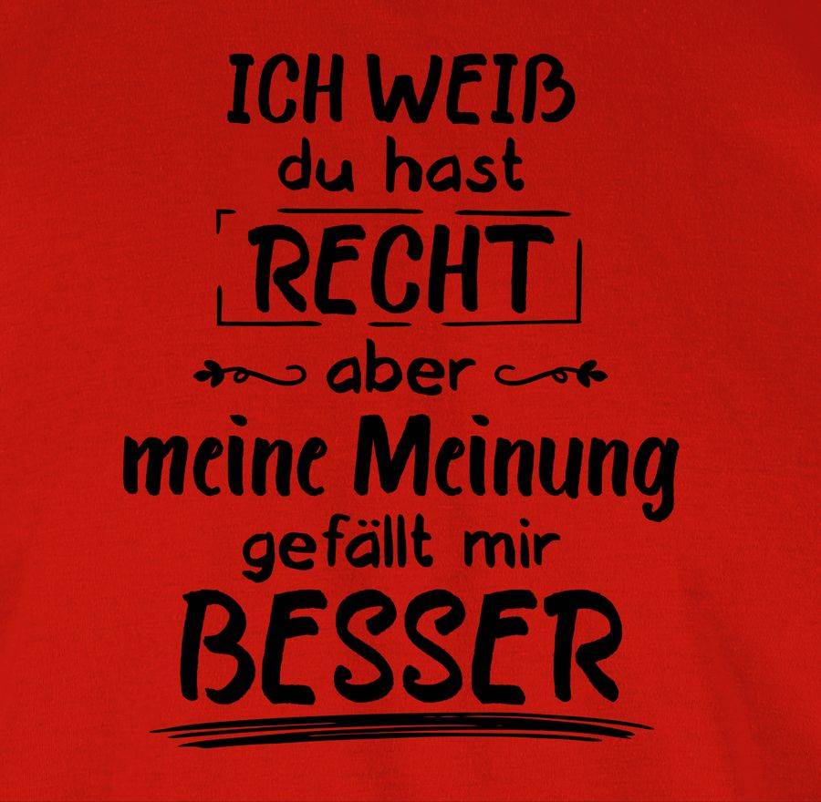 Shirtracer Meine Meinung Gefällt Mir Besser: T-Shirt Turnbeutel Shirtracer