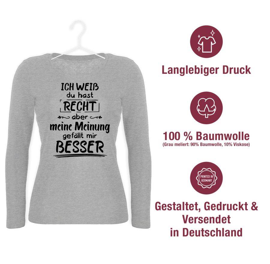 Shirtracer Meine Meinung Gefällt Mir Besser: T-Shirt Turnbeutel Shirtracer