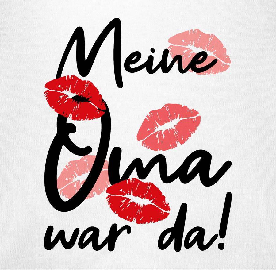 Shirtracer Meine Oma War Da - Schwarz: T-Shirt Rucksack Shirtracer