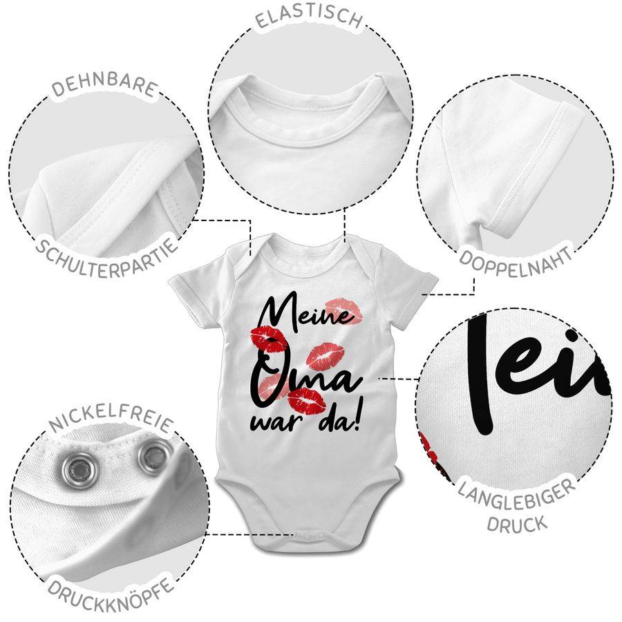 Shirtracer Meine Oma War Da - Schwarz: T-Shirt Rucksack Shirtracer