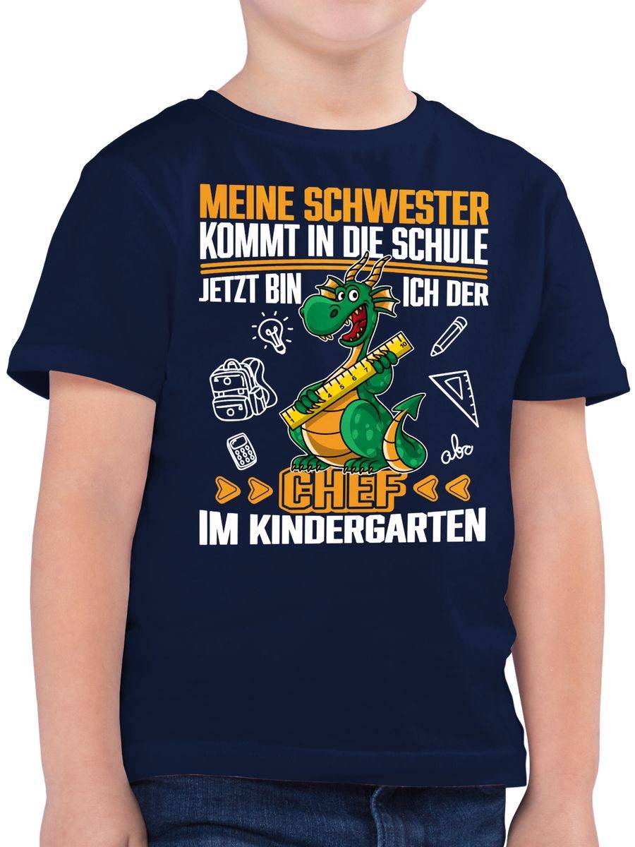 Shirtracer Meine Schwester kommt in die Schule! Jetzt bin ich der Chef im Kindergarten - we Shirtracer
