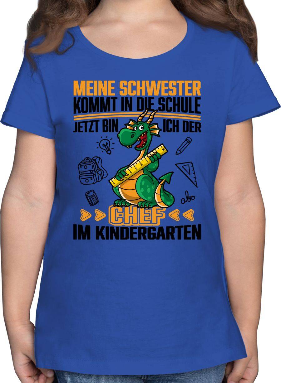 Shirtracer Meine Schwester kommt in die Schule! Jetzt bin ich der Chef im Kindergarten - sc Shirtracer