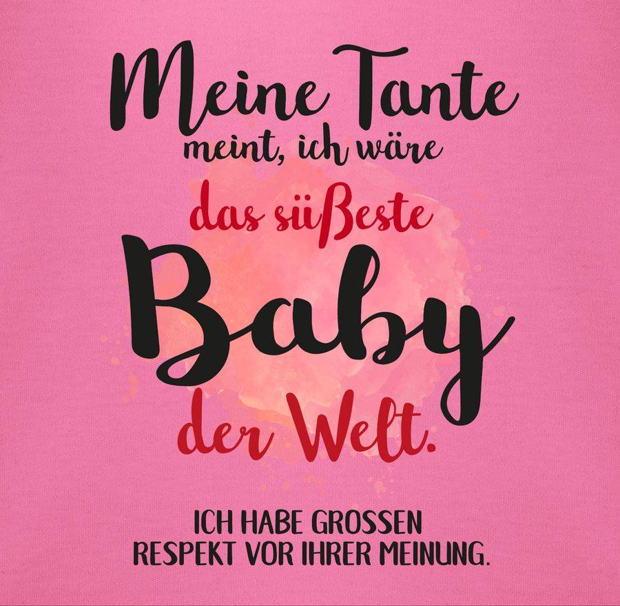 Shirtracer Meine Tante Meint, Ich Wäre Das Süßeste Baby Der Welt.: Tshirt Rucksack Shirtracer