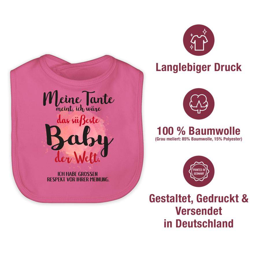 Shirtracer Meine Tante Meint, Ich Wäre Das Süßeste Baby Der Welt.: Tshirt Rucksack Shirtracer