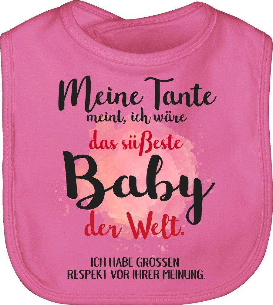 Shirtracer Meine Tante meint, ich wäre das süßeste Baby der Welt.: Tshirt Rucksack Shirtracer