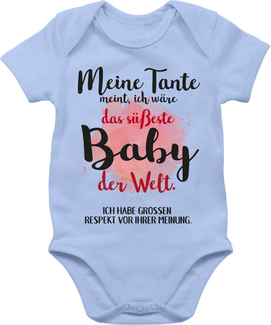 Shirtracer Meine Tante meint, ich wäre das süßeste Baby der Welt.: Tshirt Rucksack Shirtracer
