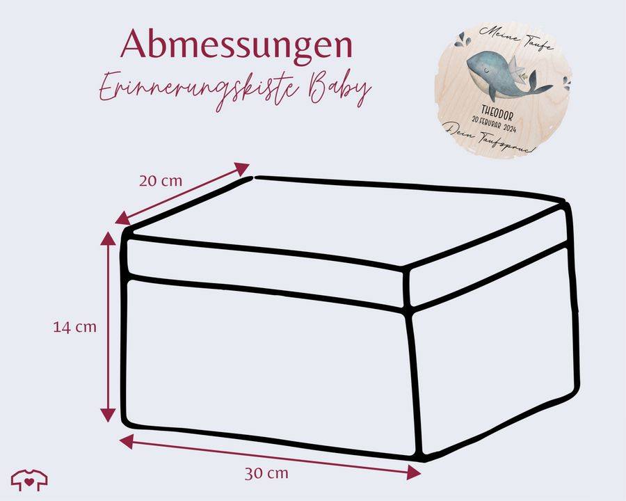 Shirtracer Meine Taufe Wunschtext Mit Wal Und Name Taufe Erinnerungsbox Taufgeschenk Erinnerungen An Die Taufe Shirtracer