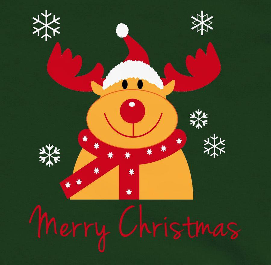 Shirtracer Merry Christmas Rentier: Tshirt Gym Bag Shirtracer
