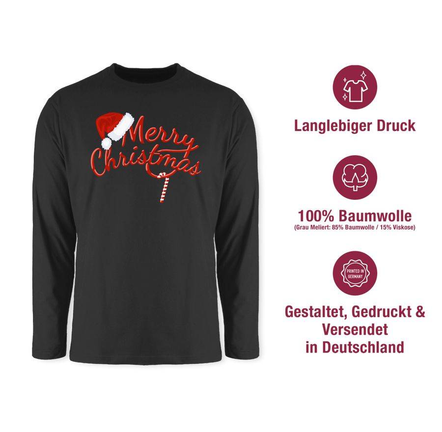 Shirtracer Merry Christmas Zuckerstange: T-Shirt Gym Bag Shirtracer