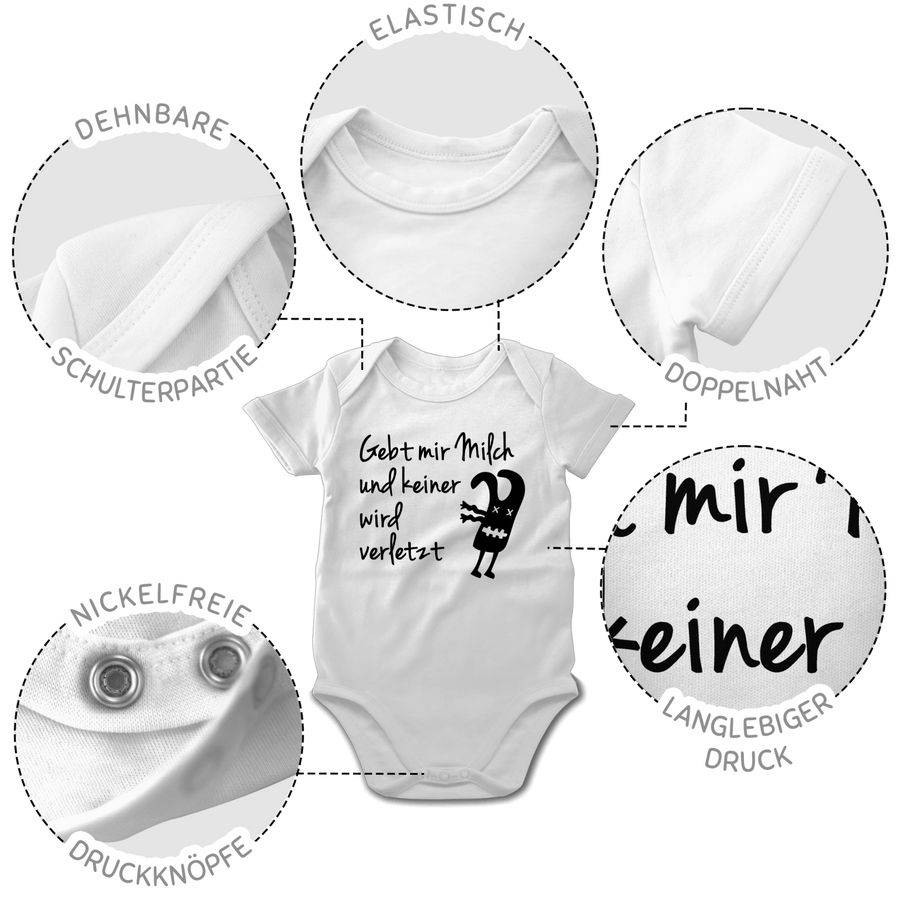 Shirtracer Milchmonster - Gebt Mir Milch Und Keiner Wird Verletzt! Shirts & Mehr Shirtracer