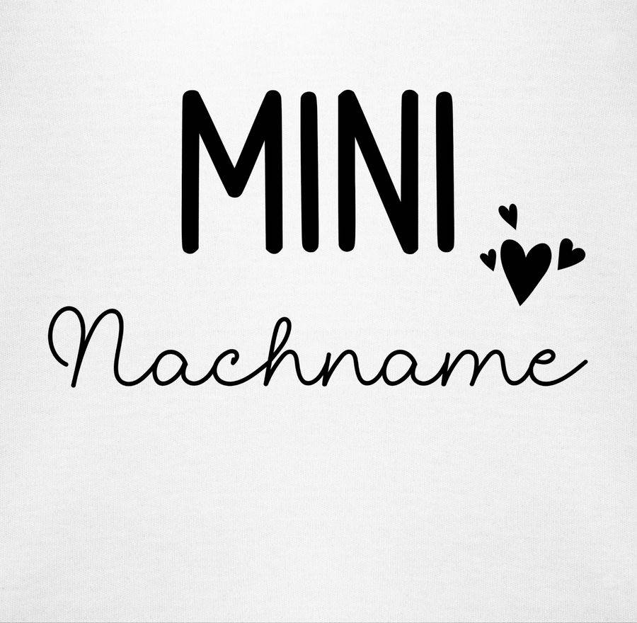 Shirtracer Mini Nachname Schwangerschaft Verkünden Geschenk Geburt Baby: Tshirt Gym Bag Shirtracer