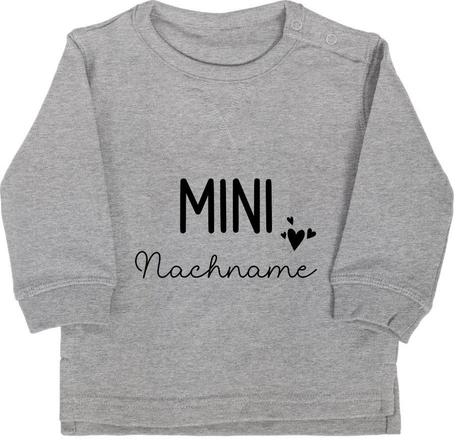 Shirtracer Mini Nachname Schwangerschaft verkünden Geschenk Geburt Baby: Tshirt Gym Bag Shirtracer