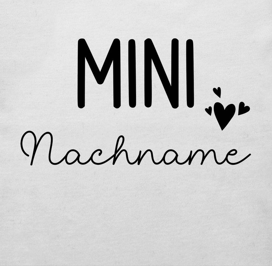 Shirtracer Mini Nachname Schwangerschaft Verkünden Geschenk Geburt Baby: Tshirt Gym Bag Shirtracer