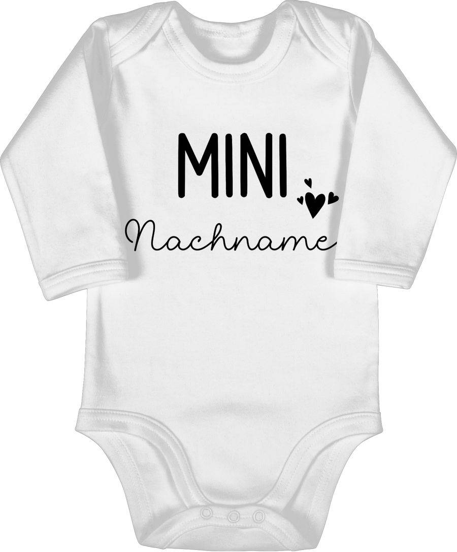 Shirtracer Mini Nachname Schwangerschaft verkünden Geschenk Geburt Baby: Tshirt Gym Bag Shirtracer