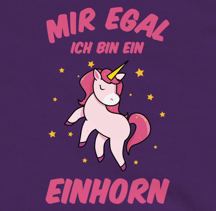Shirtracer Mir Egal Ich Bin Ein Einhorn: Tshirt Rucksack Shirtracer