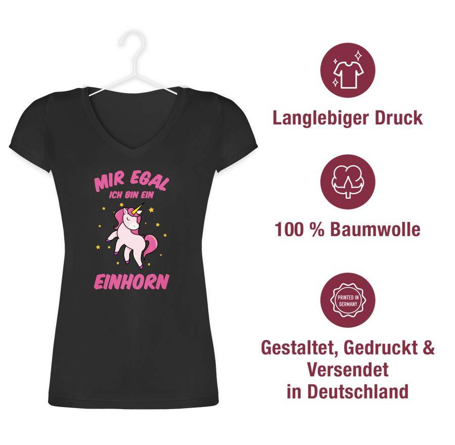 Shirtracer Mir Egal Ich Bin Ein Einhorn: Tshirt Rucksack Shirtracer