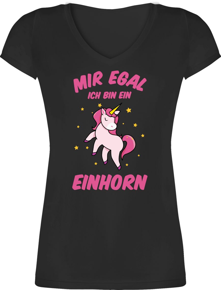 Shirtracer Mir egal ich bin ein Einhorn: Tshirt Rucksack Shirtracer