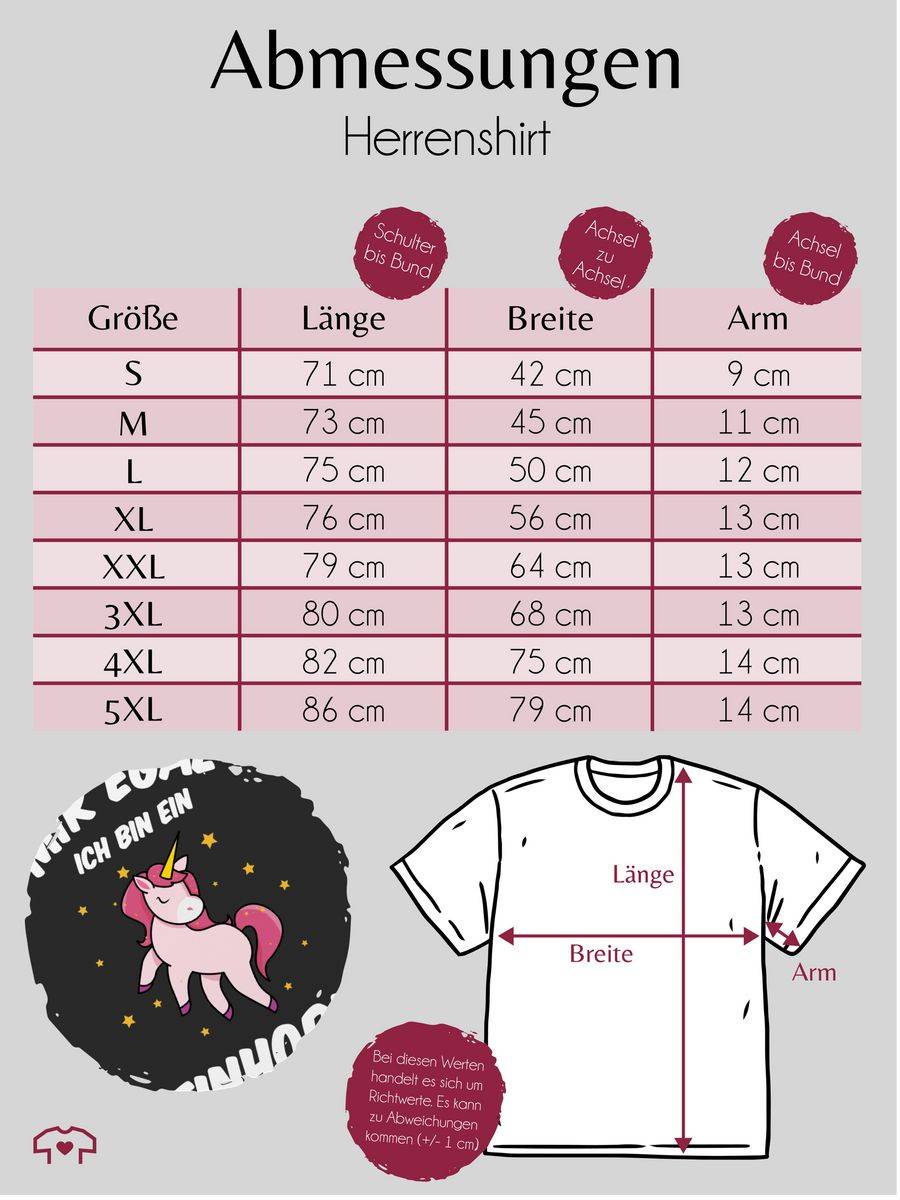 Shirtracer Mir Egal Ich Bin Ein Einhorn - Weiß: T-Shirt Turnbeutel Shirtracer
