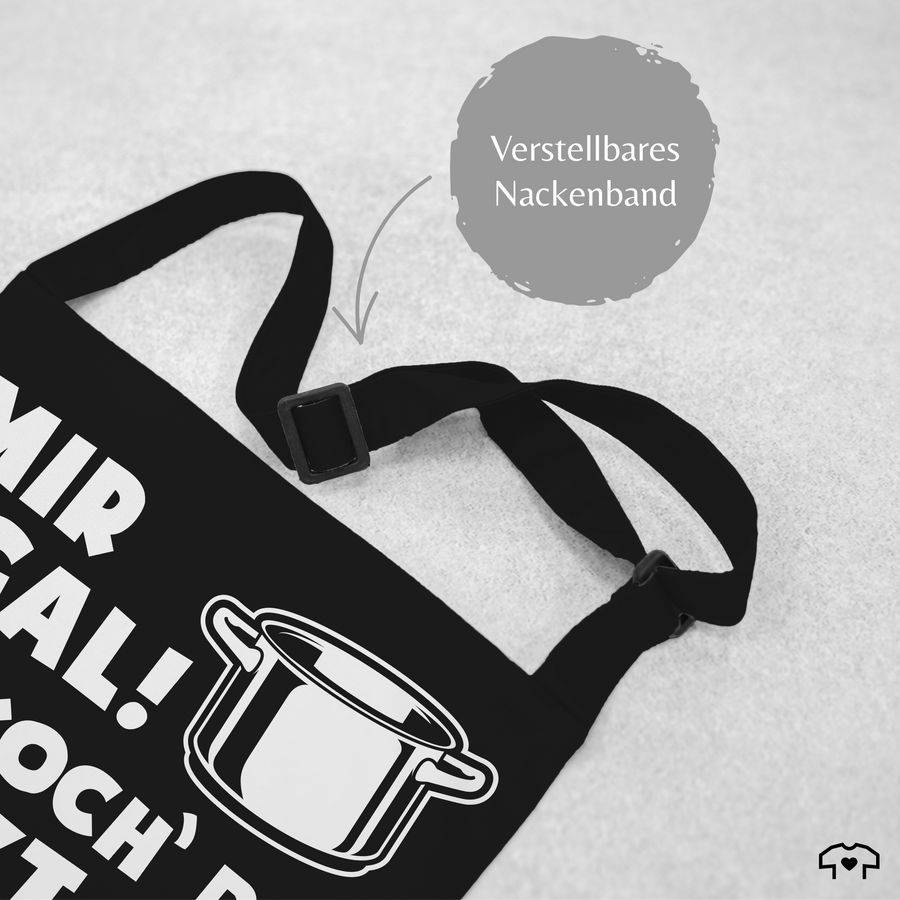Shirtracer Mir Egal Ich Koch Das Jetzt So - Mit Name: T-Shirt Turnbeutel Shirtracer