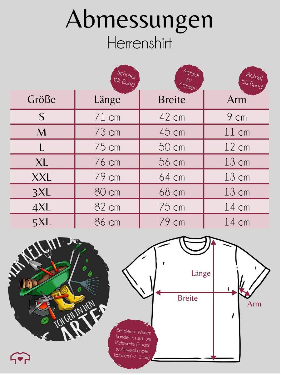Shirtracer Mir Reicht's Ich Geh In Den Garten - Gartenarbeit & Gärtnern - Weiß: T-Shirt Tur Shirtracer