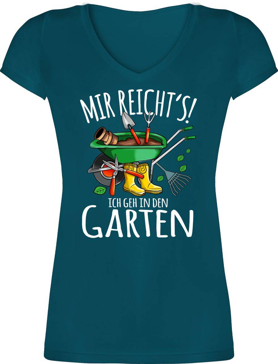 Shirtracer Mir reicht's ich geh in den Garten - Gartenarbeit & Gärtnern - weiß: T-Shirt Tur Shirtracer