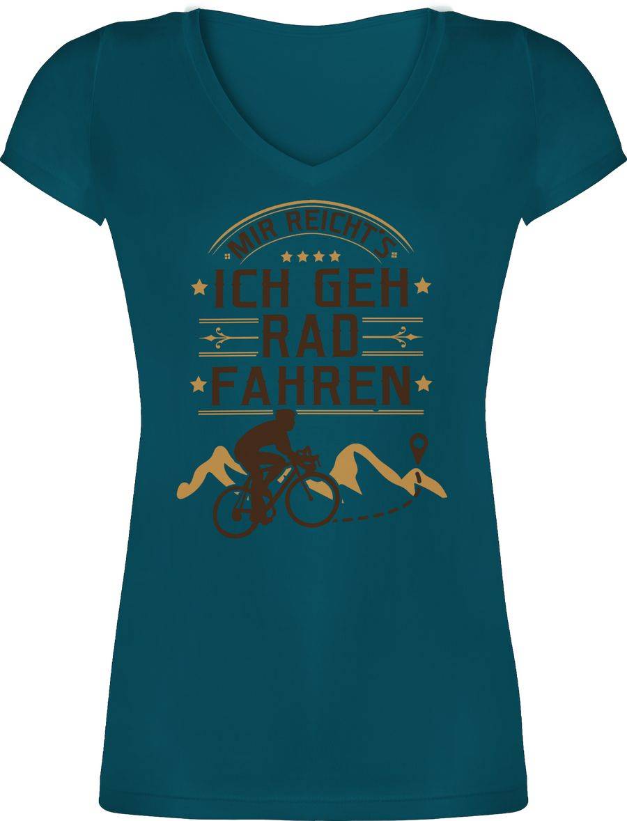 Shirtracer Mir reicht's ich geh Rad fahren - braun Shirts & Mehr Shirtracer