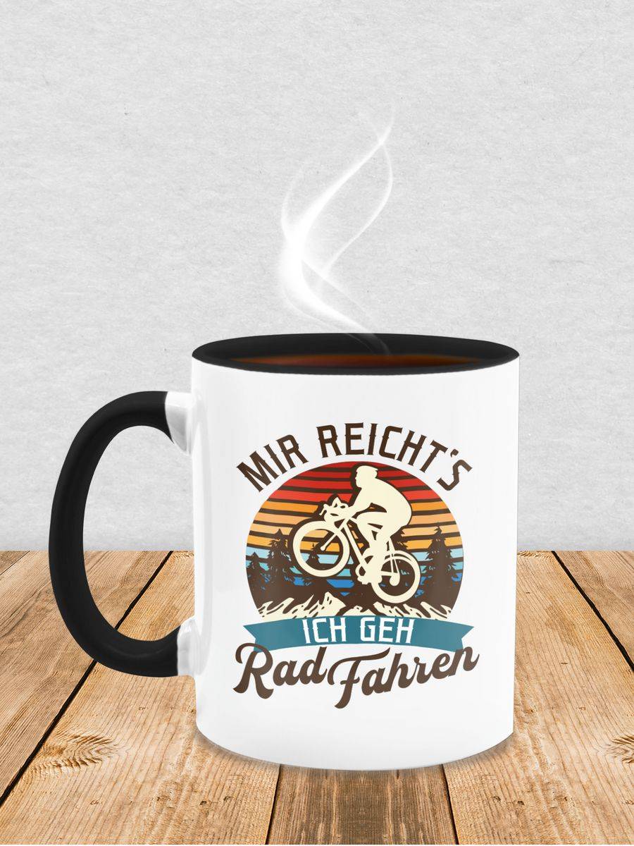 Shirtracer Mir Reicht's Ich Geh Rad Fahren - Vintage - Braun: T-Shirt Rucksack Shirtracer