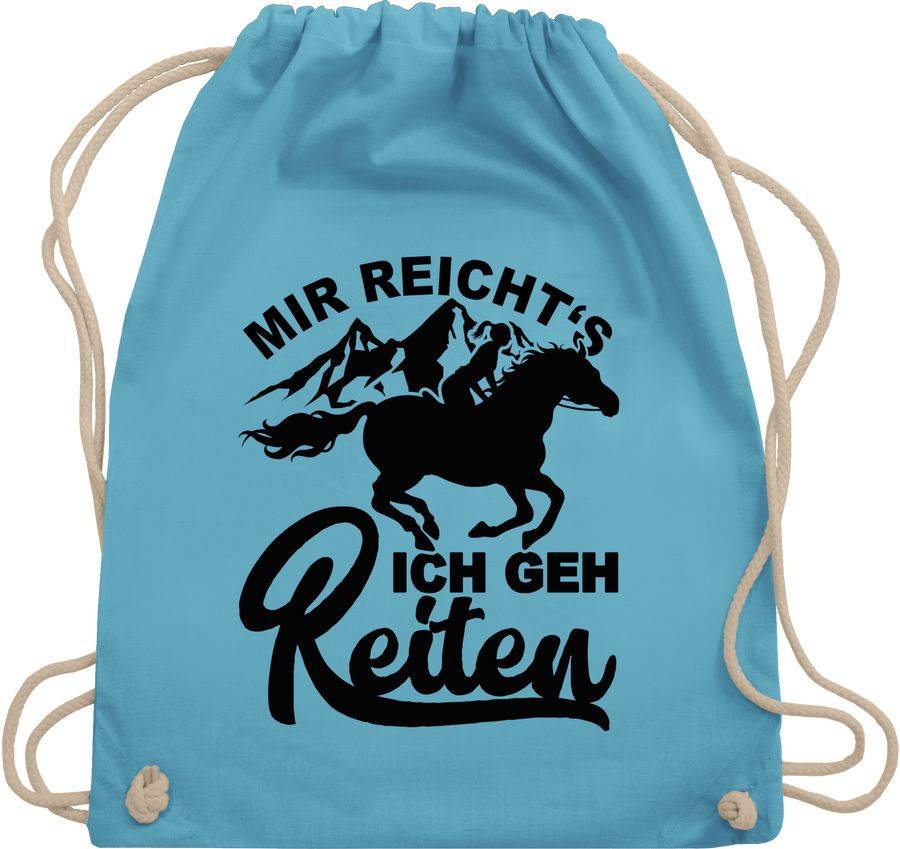 Shirtracer Mir reicht's ich geh reiten mit Pferd - schwarz Shirts & Mehr Shirtracer