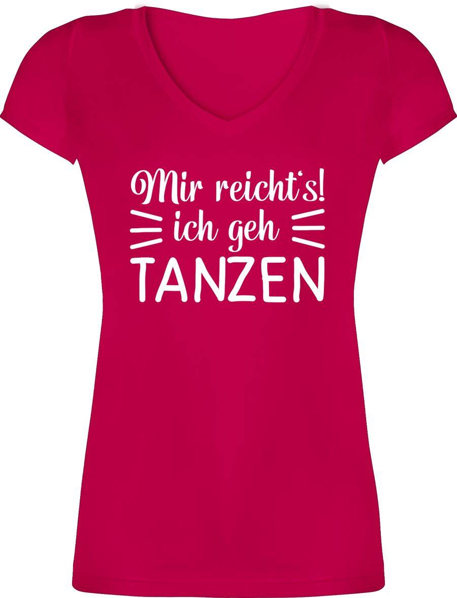 Shirtracer Mir reicht's ich geh tanzen typo - weiß: T-Shirt Turnbeutel Shirtracer