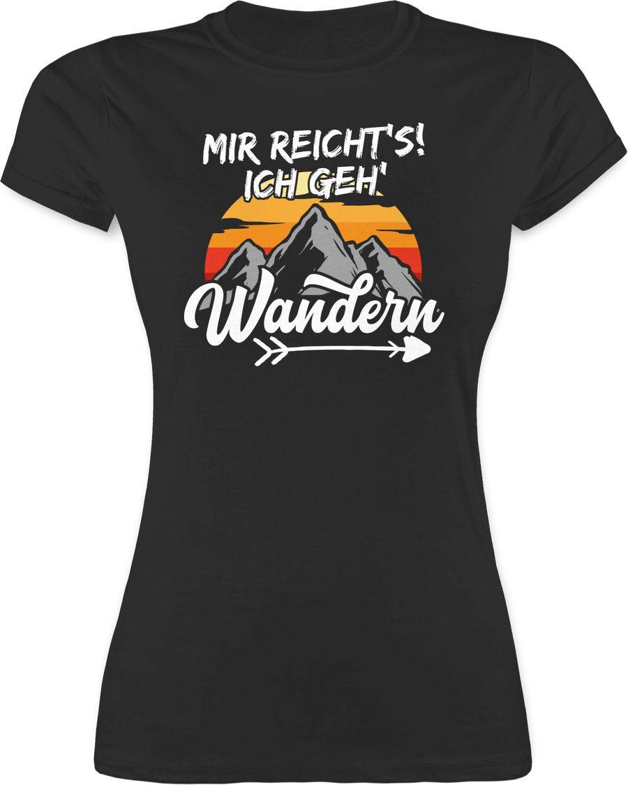 Shirtracer Mir reicht's ich geh wandern - Pfeil - retro: Tshirt Rucksack Shirtracer