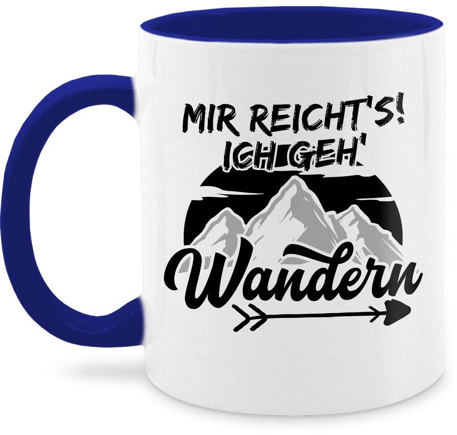 Shirtracer Mir reicht's ich geh wandern - Pfeil - schwarz: T-Shirt Gym Bag Shirtracer