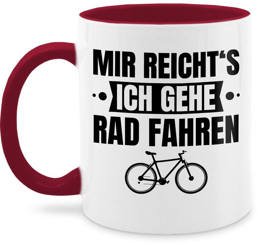 Shirtracer Mir reicht's ich gehe Rad fahren - Banner schwarz Shirts & Mehr Shirtracer