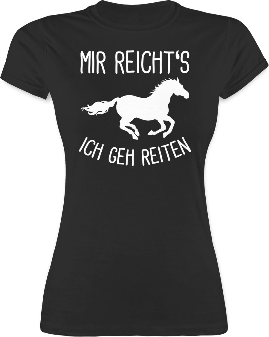 Shirtracer Mir reichts ich geh Reiten mit Pferd: T-Shirt Gym Bag Shirtracer