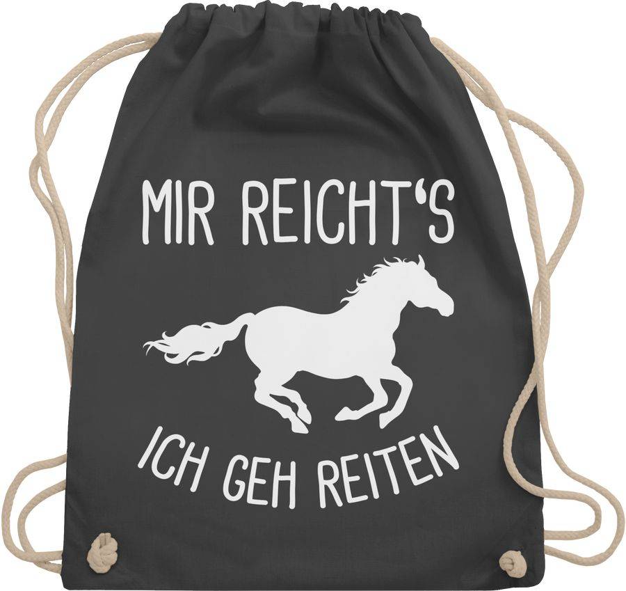 Shirtracer Mir reichts ich geh Reiten mit Pferd: T-Shirt Gym Bag Shirtracer