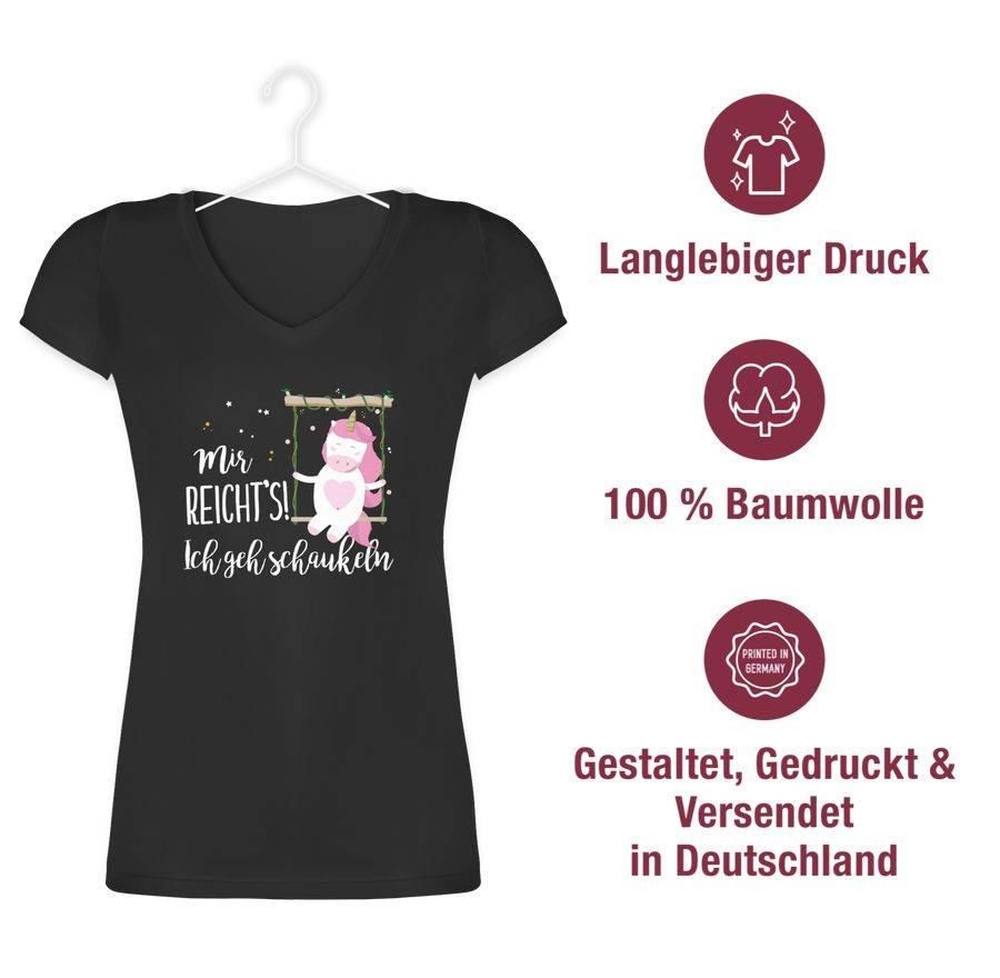 Shirtracer Mir Reichts Ich Geh Schaukeln: T-Shirt Rucksack Shirtracer