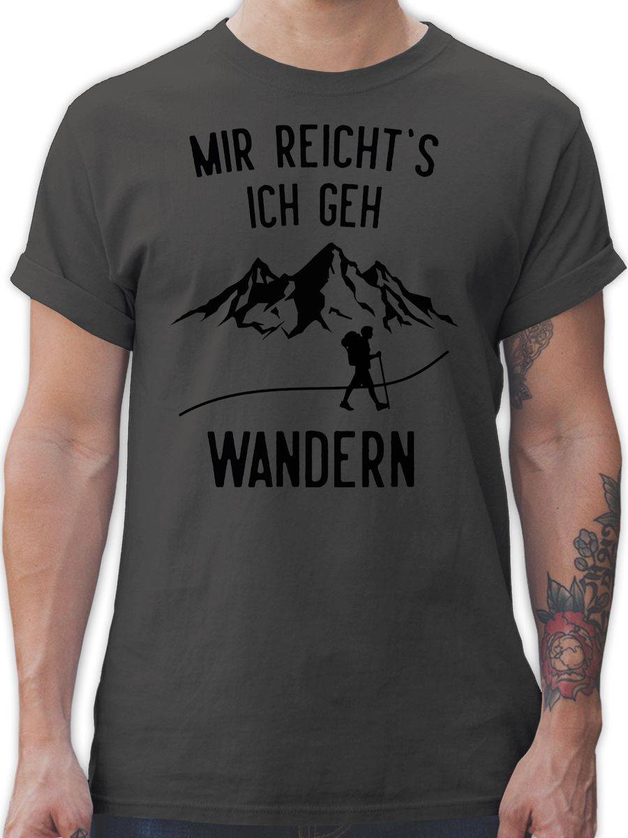 Shirtracer MIr reichts ich geh wandern Berge: T-Shirt Gym Bag Shirtracer