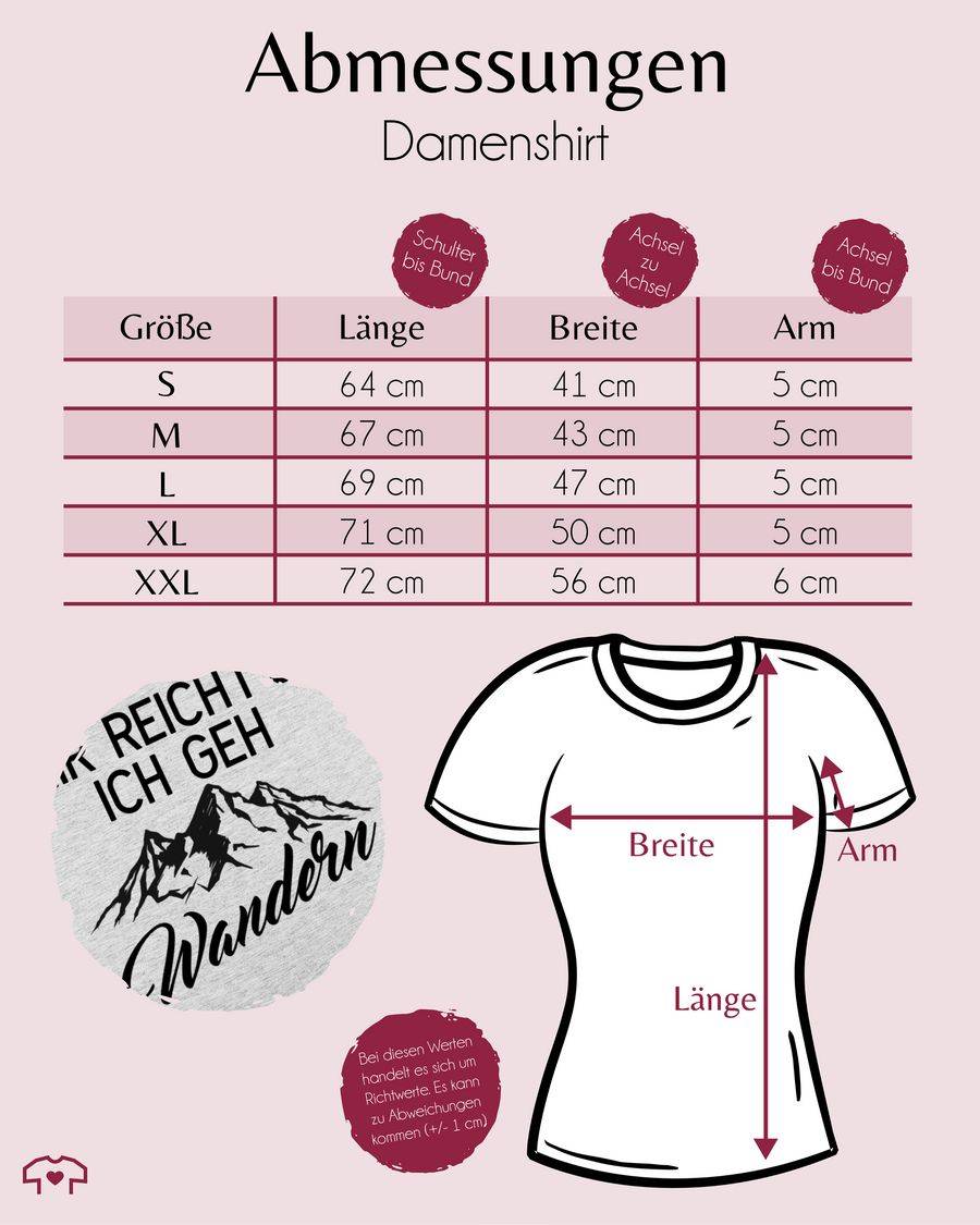 Shirtracer Mir Reichts Ich Geh Wandern: Tshirt Rucksack Shirtracer