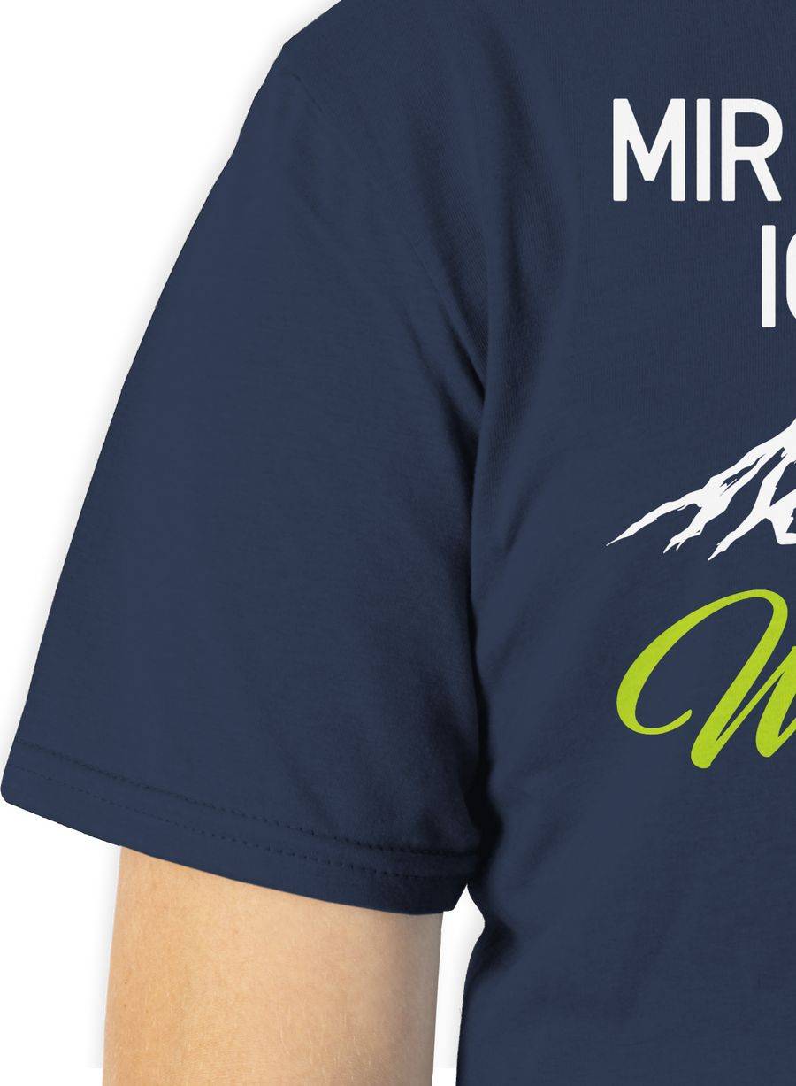 Shirtracer Mir Reichts Ich Geh Wandern Weiß/grün: T-Shirt Rucksack Shirtracer