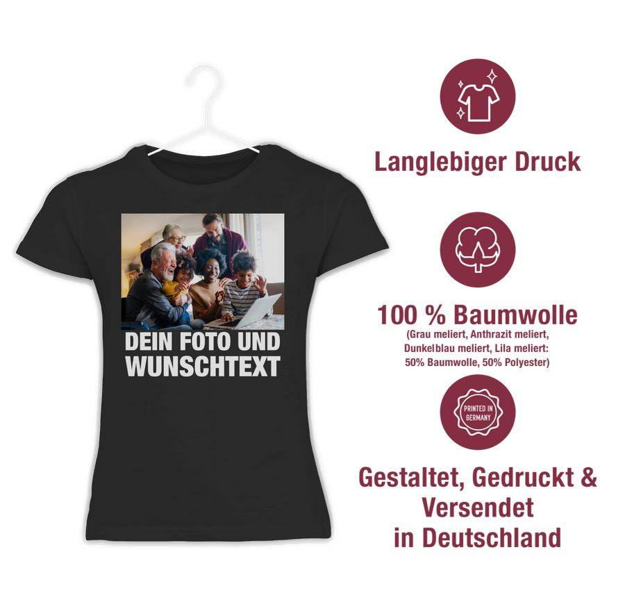 Shirtracer Mit Bild Eigenem Foto Name Text Wunschtext: Tshirt Rucksack Shirtracer
