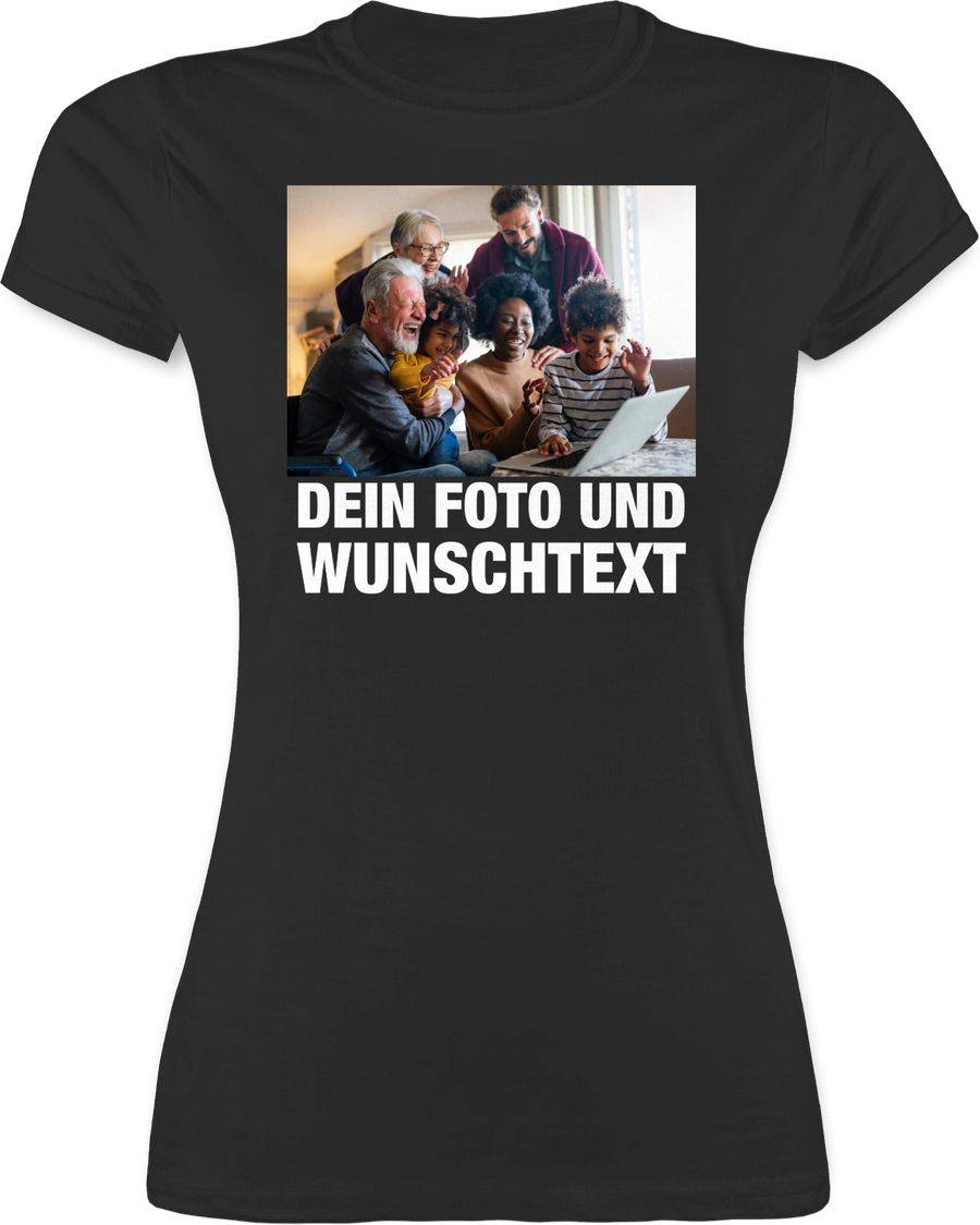 Shirtracer Mit Bild eigenem Foto Name Text Wunschtext: Tshirt Rucksack Shirtracer