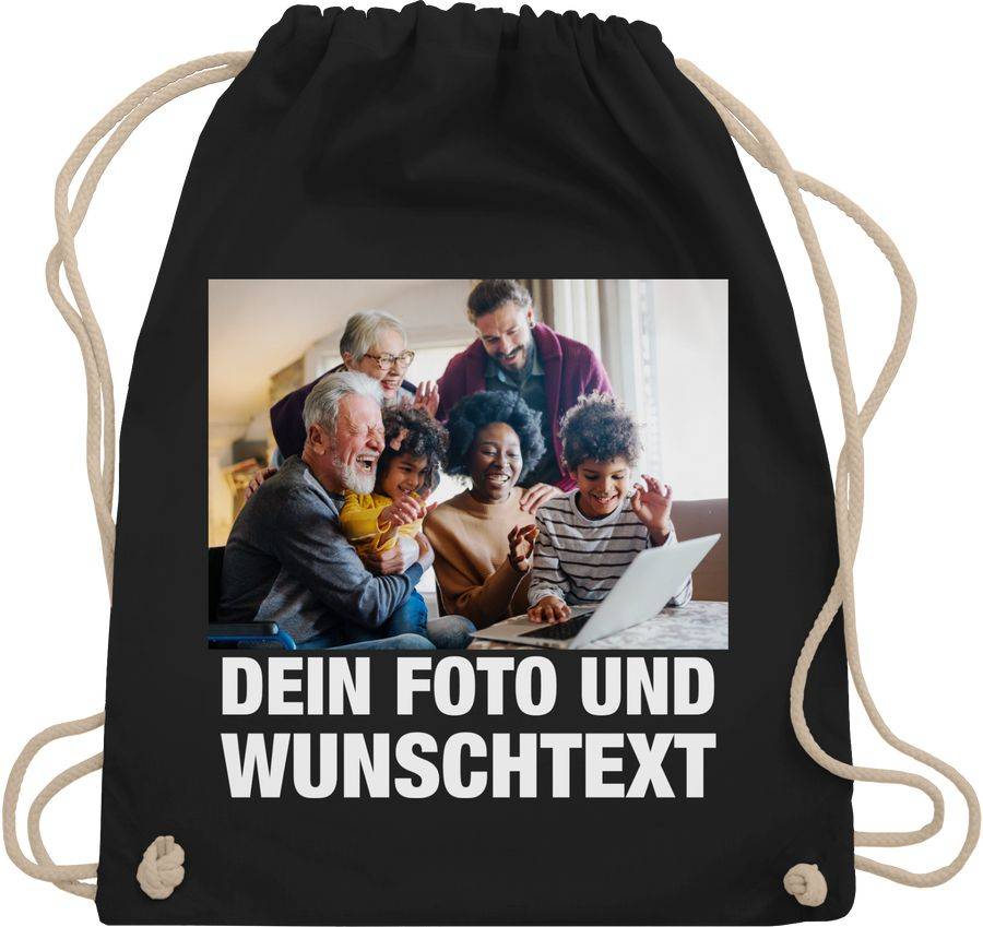 Shirtracer Mit Bild eigenem Foto Name Text Wunschtext: Tshirt Rucksack Shirtracer