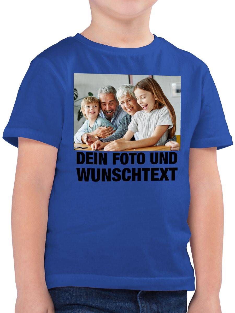 Shirtracer Mit Foto eigenem Bild Text Name Wunschtext Shirts & Mehr Shirtracer